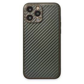 Newface iPhone 13 Pro Coco Karbon Silikon Füme Cep Telefonu Kılıfı