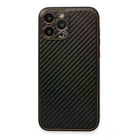 Newface iPhone 13 Pro Coco Karbon Silikon Siyah Cep Telefonu Kılıfı