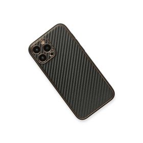 Newface iPhone 13 Pro Coco Karbon Silikon Siyah Cep Telefonu Kılıfı