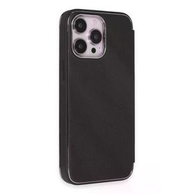Newface iPhone 13 Pro Dolpin Kapaklı - Siyah Kılıf