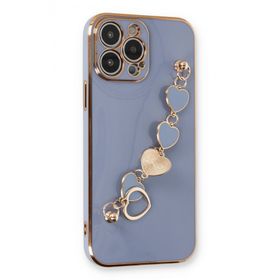Newface iPhone 13 Pro Esila Silikon - Gri Kılıf