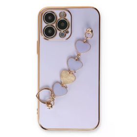 Newface iPhone 13 Pro Esila Silikon - Lila Kılıf