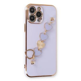 Newface iPhone 13 Pro Esila Silikon - Lila Kılıf