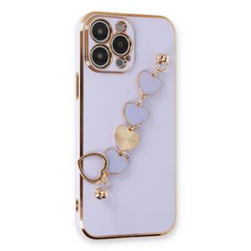 Newface iPhone 13 Pro Esila Silikon - Lila Kılıf