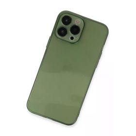 Newface iPhone 13 Pro Fly Lens Silikon - Yeşil Kılıf