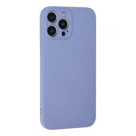 Newface iPhone 13 Pro Kılıf Nano içi Kadife Silikon Lila Cep Telefonu Kılıfı