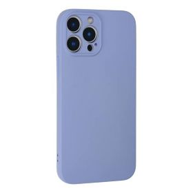 Newface iPhone 13 Pro Kılıf Nano içi Kadife Silikon Lila Cep Telefonu Kılıfı