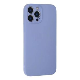 Newface iPhone 13 Pro Kılıf Nano içi Kadife Silikon Lila Cep Telefonu Kılıfı