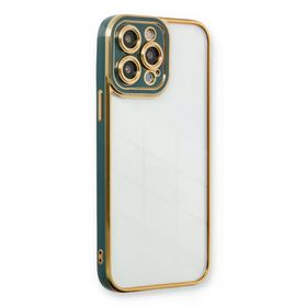 Newface iPhone 13 Pro Liva Lens Silikon - Yeşil Kılıf