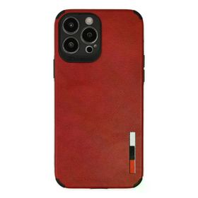 Newface iPhone 13 Pro Loop Deri Silikon Kırmızı Cep Telefonu Kılıfı