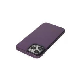 Newface iPhone 13 Pro Max Anka PC Sert Metal Kapak Mor Cep Telefonu Kılıfı