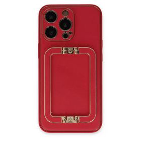 Newface iPhone 13 Pro Max Coco Elit Kapak Kırmızı Kılıf