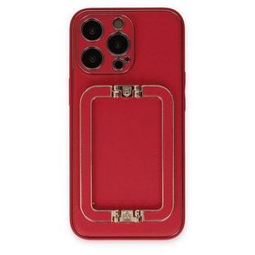 Newface iPhone 13 Pro Max Coco Elit Kapak Kırmızı Kılıf