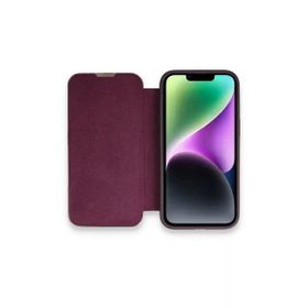 Newface iPhone 13 Pro Max Dolpin Kapaklı Derin Mor Kılıf