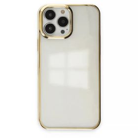 Newface iPhone 13 Pro Max Element Silikon Gold Kılıf