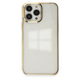 Newface iPhone 13 Pro Max Element Silikon Gold Kılıf