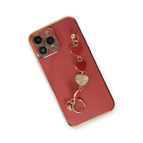 Newface iPhone 13 Pro Max Esila Silikon Kırmızı Kılıf
