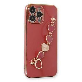 Newface iPhone 13 Pro Max Esila Silikon Kırmızı Kılıf