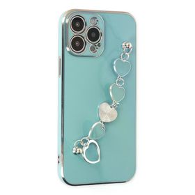 Newface iPhone 13 Pro Max Esila Silikon Su Yeşili Kılıf