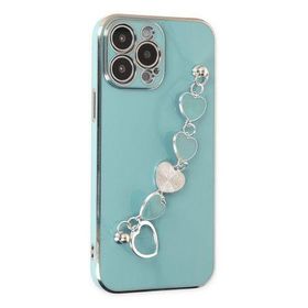 Newface iPhone 13 Pro Max Esila Silikon Su Yeşili Kılıf