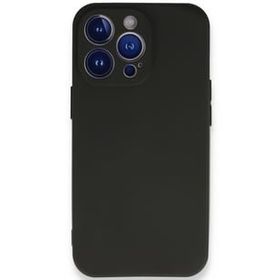 Newface iPhone 13 Pro Max First Silikon Siyah Cep Telefonu Kılıfı