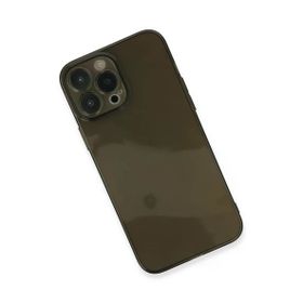 Newface iPhone 13 Pro Max Fly Lens Silikon Siyah Cep Telefonu Kılıfı