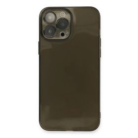 Newface iPhone 13 Pro Max Fly Lens Silikon Siyah Cep Telefonu Kılıfı