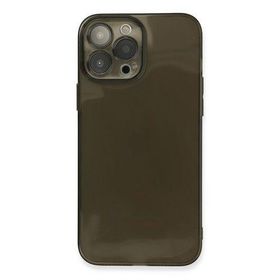 Newface iPhone 13 Pro Max Fly Lens Silikon Siyah Cep Telefonu Kılıfı