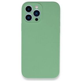 Newface iPhone 13 Pro Max Lansman Legant Silikon Yeşil Cep Telefonu Kılıfı