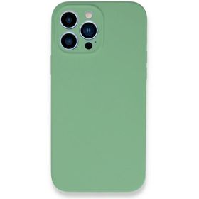 Newface iPhone 13 Pro Max Lansman Legant Silikon Yeşil Cep Telefonu Kılıfı