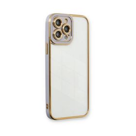 Newface iPhone 13 Pro Max Liva Lens Silikon Lila Kılıf