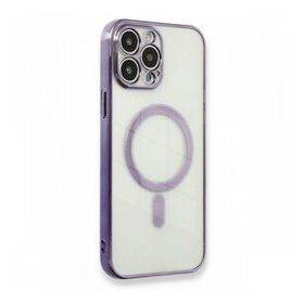Newface iPhone 13 Pro Max Magneticsafe Lazer Silikon Mor Kılıf