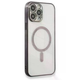 Newface iPhone 13 Pro Max Magneticsafe Lazer Silikon Siyah Kılıf