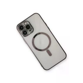 Newface iPhone 13 Pro Max Magneticsafe Lazer Silikon Siyah Kılıf
