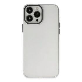 Newface iPhone 13 Pro Max Modos Metal Kapak Şeffaf Kılıf