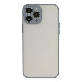 Newface iPhone 13 Pro Max Montreal Silikon Kapak Gri Cep Telefonu Kılıfı