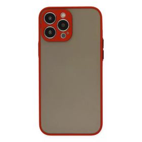 Newface iPhone 13 Pro Max Montreal Silikon Kapak Kırmızı Cep Telefonu Kılıfı