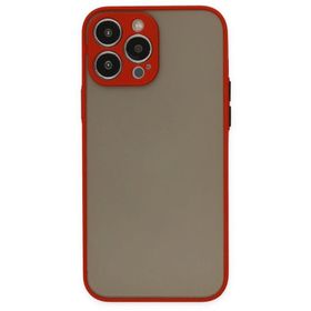 Newface iPhone 13 Pro Max Montreal Silikon Kapak Kırmızı Cep Telefonu Kılıfı
