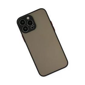 Newface iPhone 13 Pro Max Montreal Silikon Kapak Siyah Kılıf