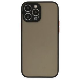 Newface iPhone 13 Pro Max Montreal Silikon Kapak Siyah Kılıf