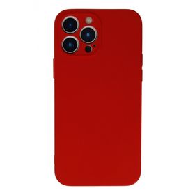 Newface iPhone 13 Pro Max Nano İçi Kadife Silikon Kırmızı Kılıf