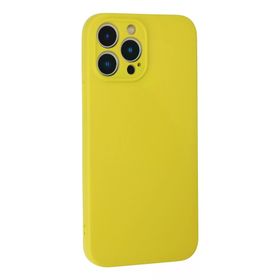 Newface iPhone 13 Pro Max Nano İçi Kadife Silikon - Sarı Cep Telefonu Kılıfı