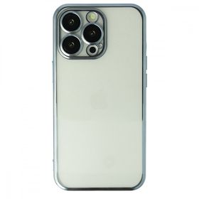 Newface iPhone 13 Pro Max Razer Lensli Silikon Mavi Kılıf