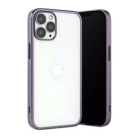 Newface iPhone 13 Pro Max Razer Lensli Silikon Mor Kılıf