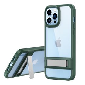 Newface iPhone 13 Pro Max Rolet Stand Kapak Yeşil Kılıf