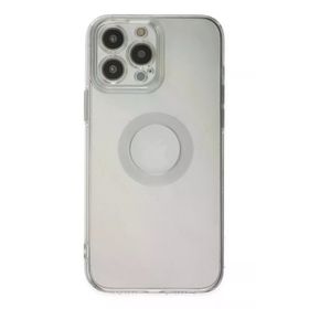 Newface iPhone 13 Pro Max Santa Lens Silikon Şeffaf Cep Telefonu Kılıfı