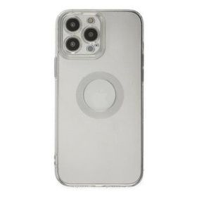 Newface iPhone 13 Pro Max Santa Lens Silikon Şeffaf Cep Telefonu Kılıfı