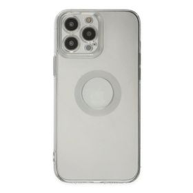 Newface iPhone 13 Pro Max Santa Lens Silikon Şeffaf Cep Telefonu Kılıfı