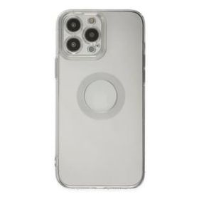 Newface iPhone 13 Pro Max Santa Lens Silikon Şeffaf Cep Telefonu Kılıfı