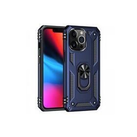 Newface iPhone 13 Pro Max Sofya Yüzüklü Silikon Kapak Lacivert Kılıf